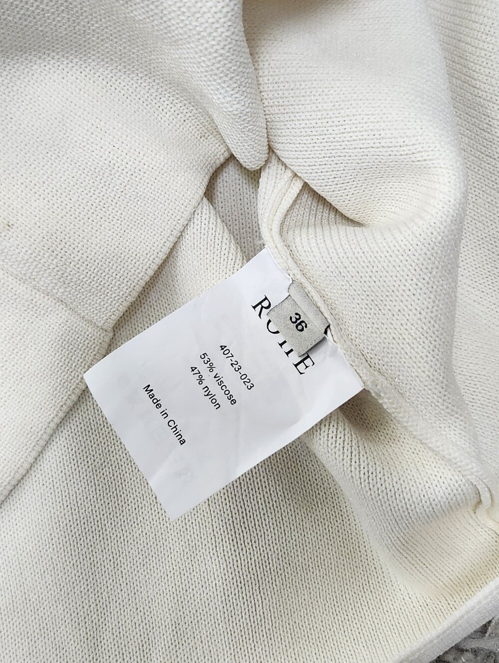 ROHE Off White Tanl Size 36 - Picture 5 of 12